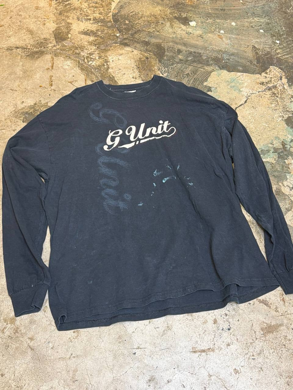 G Unit long sleeve t-shirt graphic design black 2XL