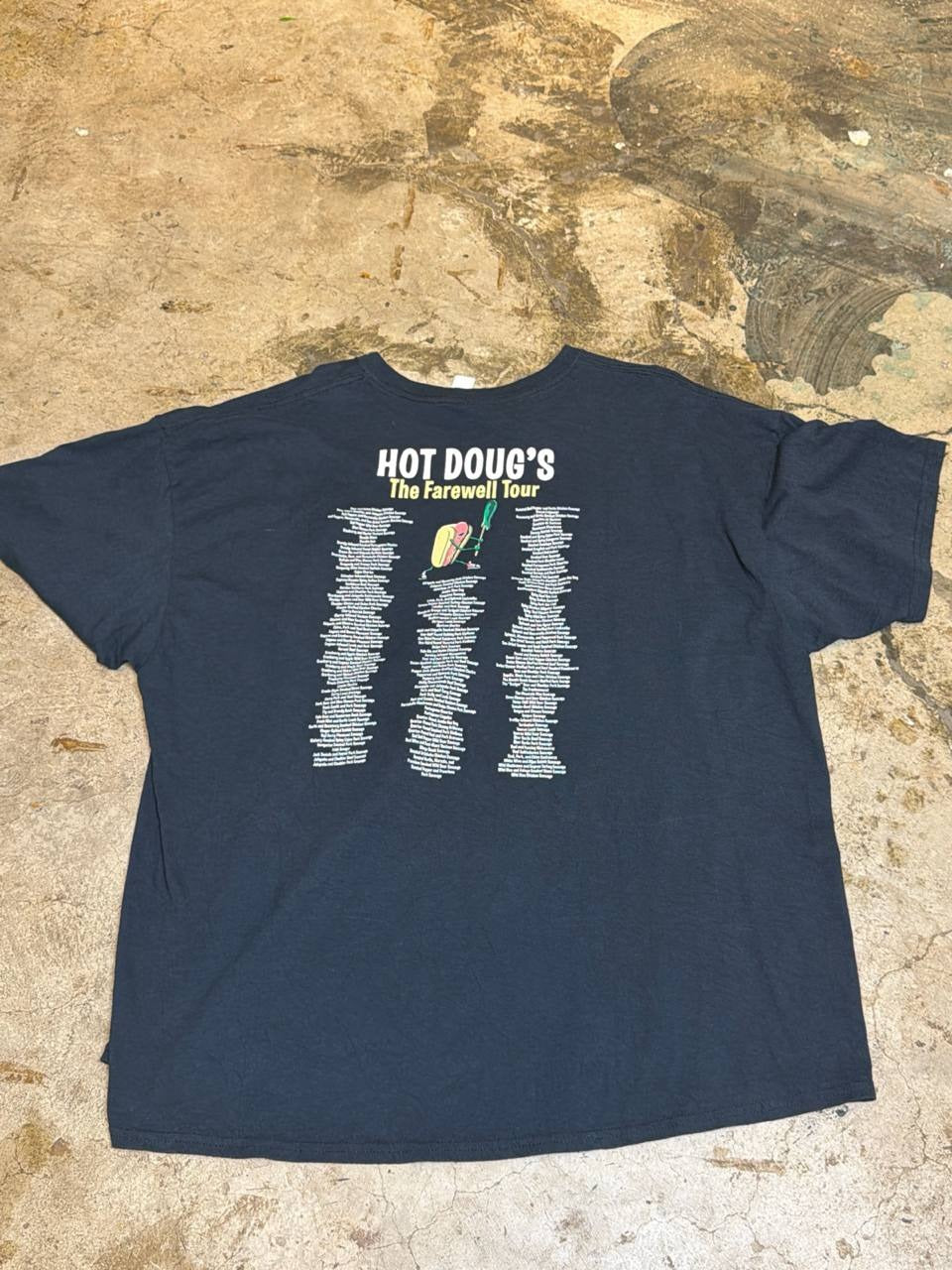 Hot Dougs graphic t-shirt retirement calling black 3XL
