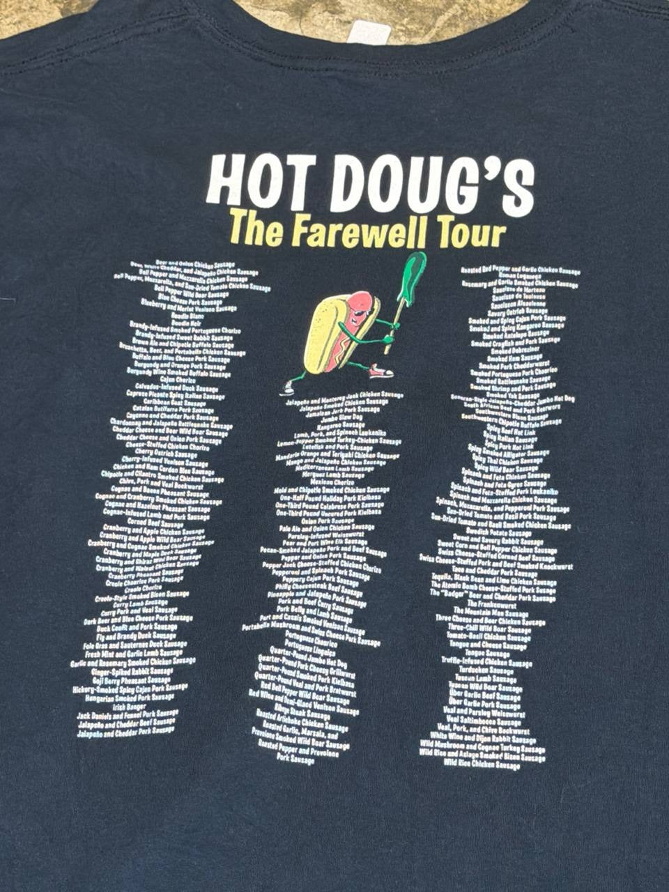 Hot Dougs graphic t-shirt retirement calling black 3XL