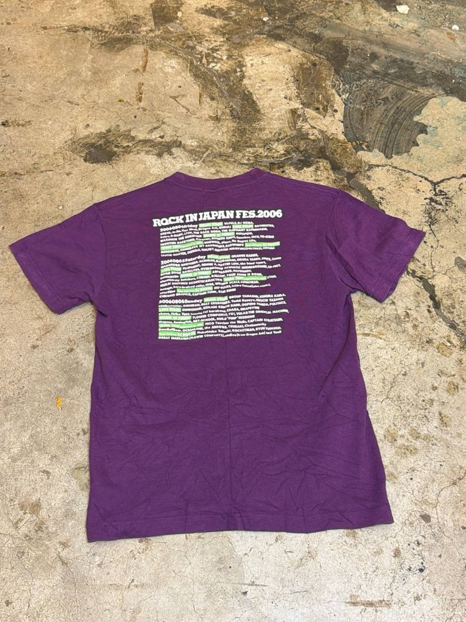 Rock in Japan Fes 2006 graphic t-shirt purple size S