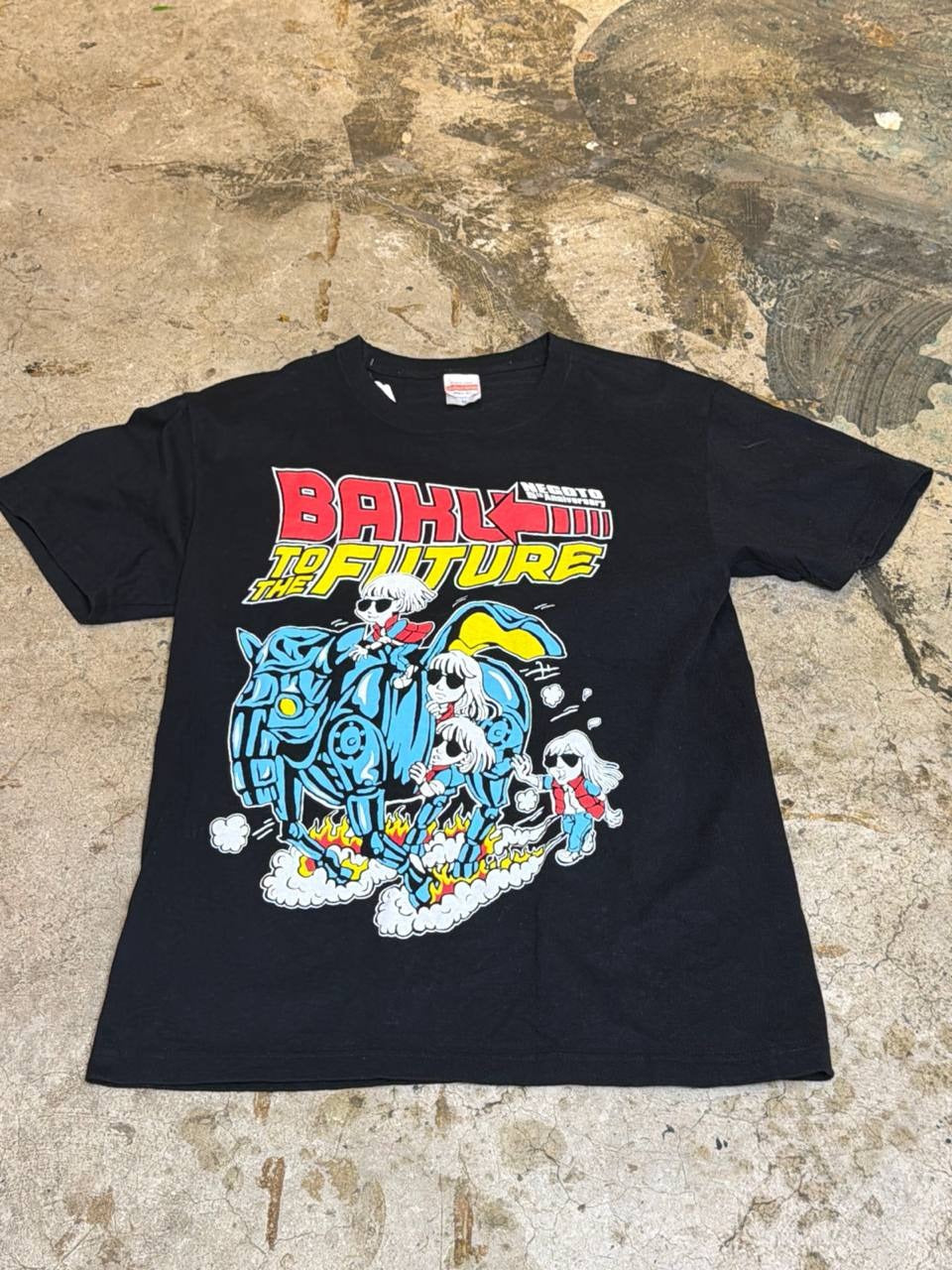 United Athle Graphic T-Shirt Baku to the Future Black M