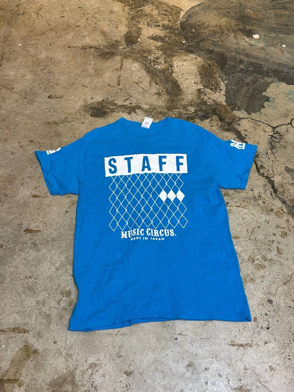 Gildan Graphic T-Shirt Music Circus Staff Blue M