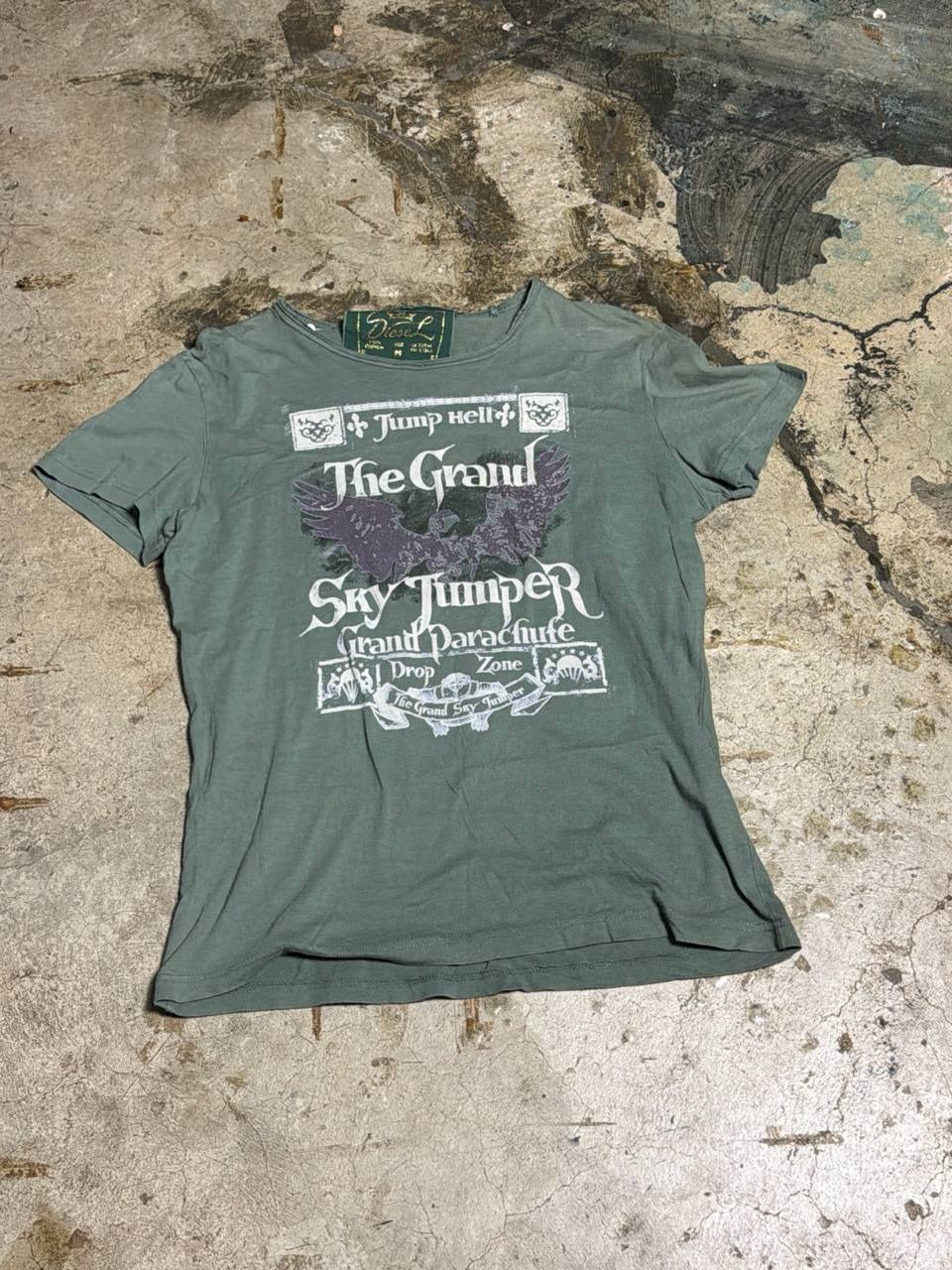 Diesel Graphic T-Shirt The Grand Sky Jumper green M