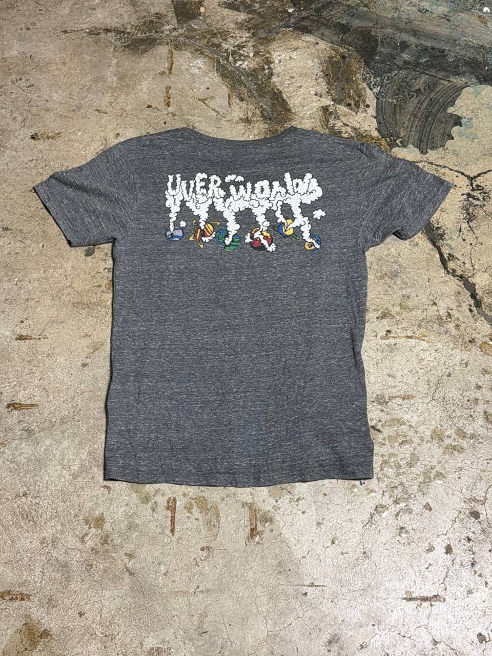 Graphic T-Shirt Space Design Grey S