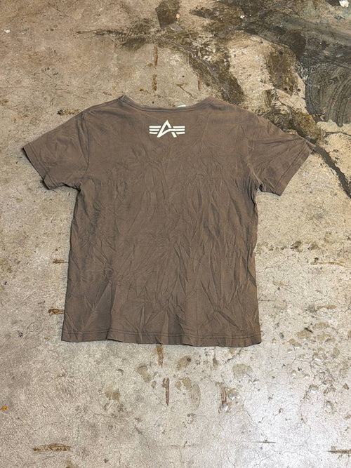 Alpha Industries Graphic T-Shirt Recon Patrol Brown M