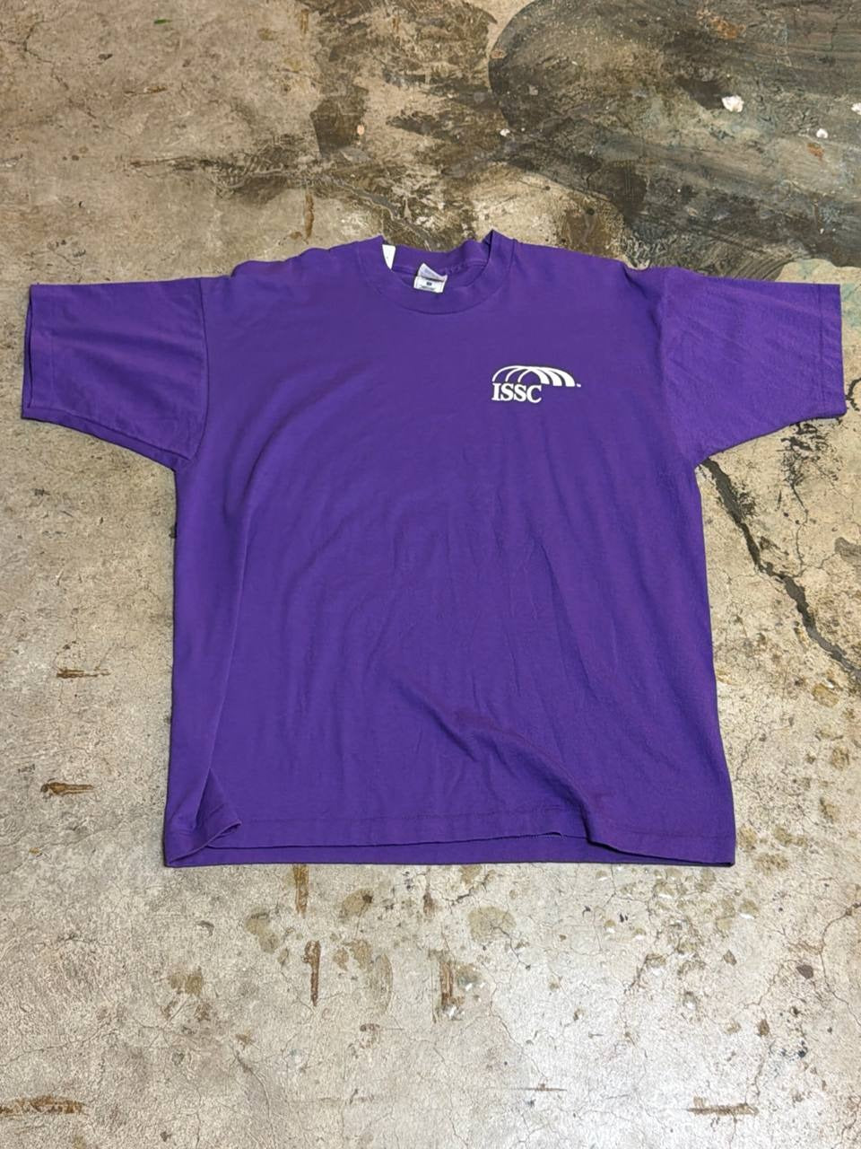 Fruit of the Loom graphic t-shirt ISSC logo purple XL