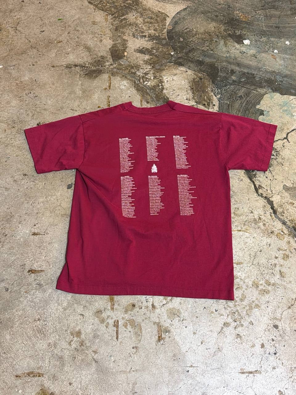 Fruit of the Loom graphic t-shirt Pinewood Community School Burgundy L
