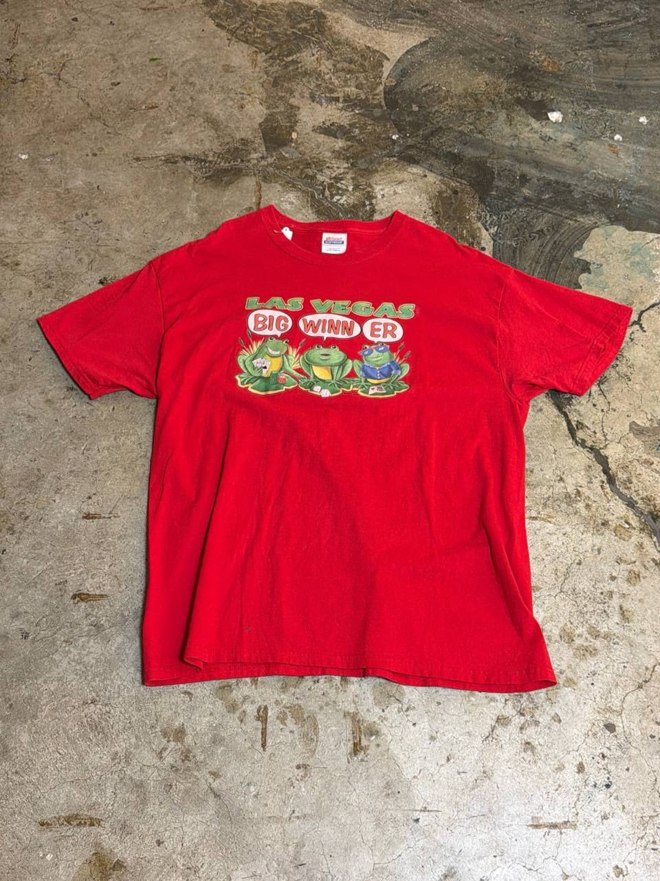 Hanes graphic t-shirt Big Winner red XL