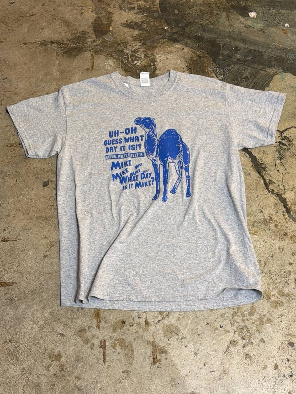 Gildan graphic t-shirt with camel design grey L