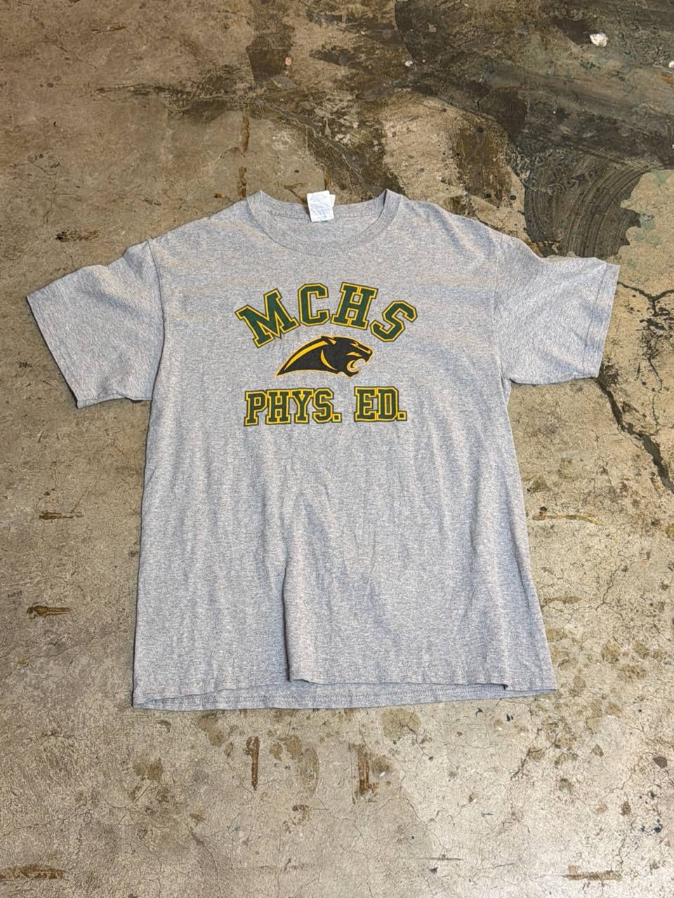 Port & Co. Graphic T-Shirt PHYS. ED. Grey M