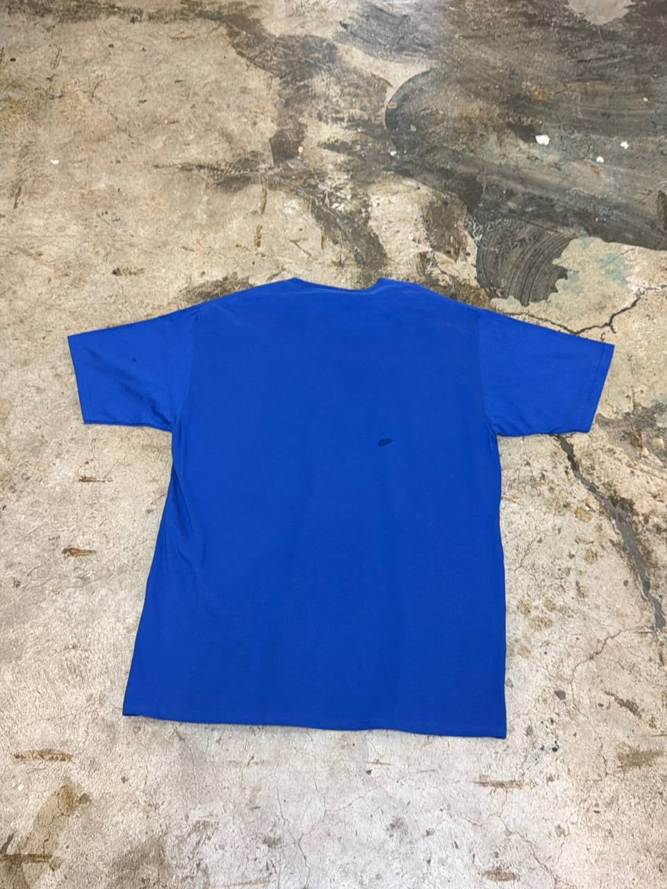 Port & Co. graphic t-shirt saint print blue L
