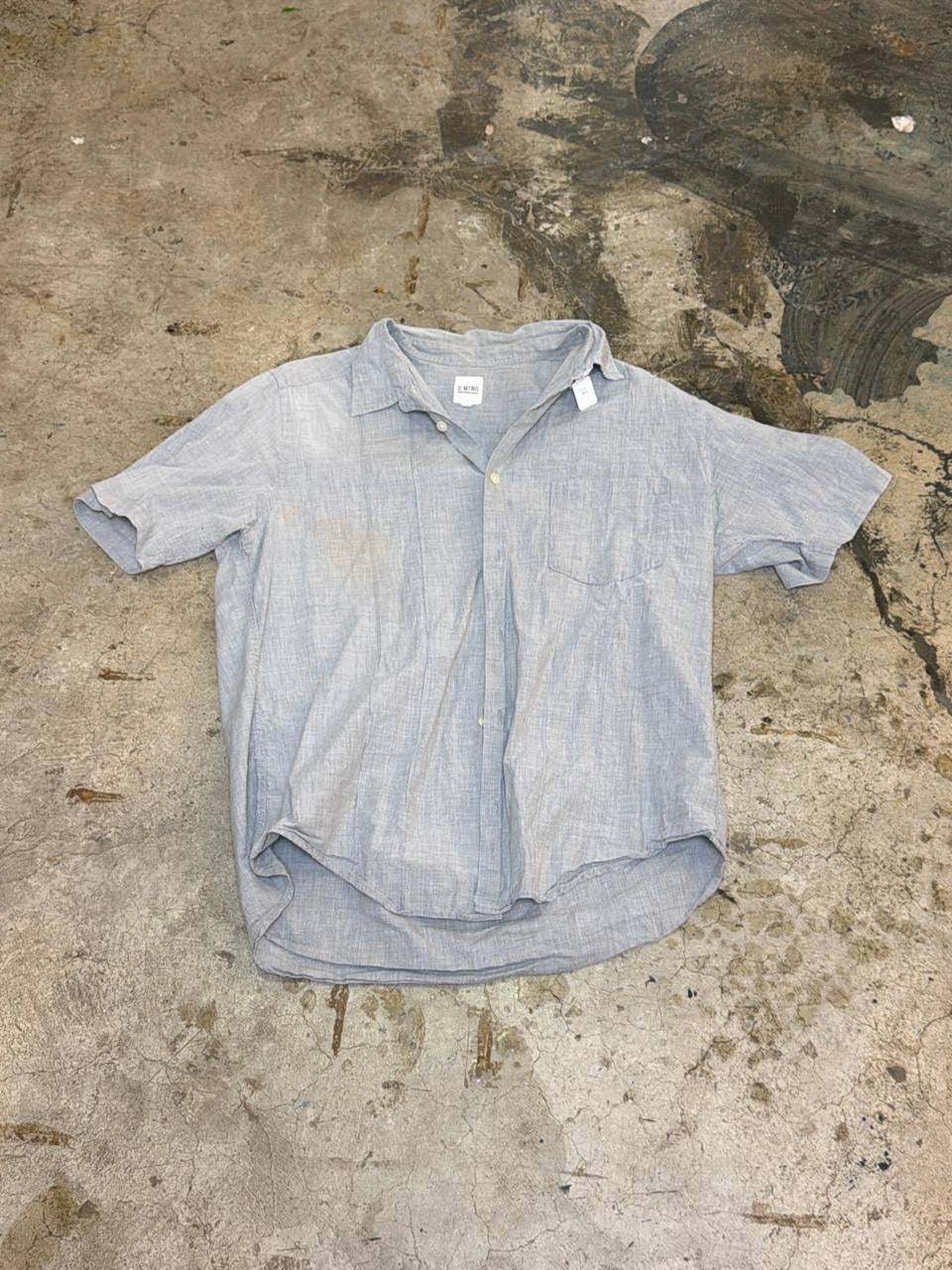 Bming by Beams Casual Short Sleeve Shirt Blue L