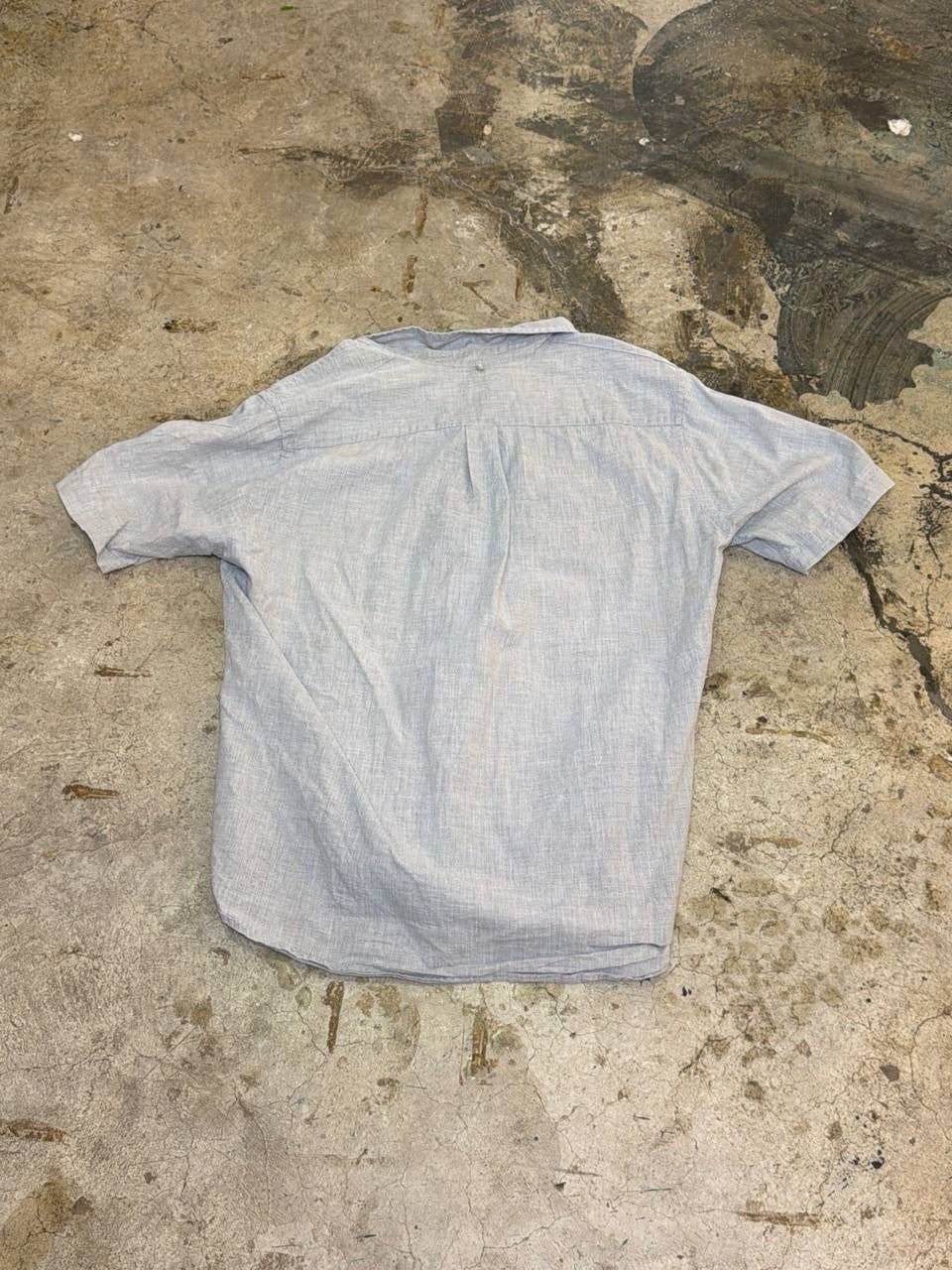 Bming by Beams Casual Short Sleeve Shirt Blue L