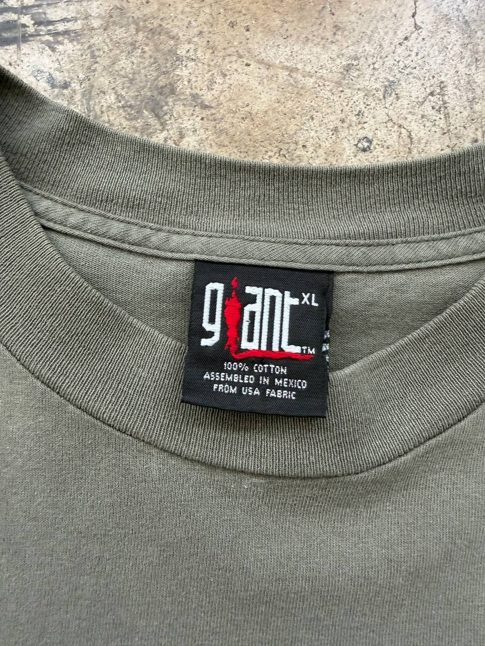 Deftones Around the Fur 1997 Album Tee Olive Green XL