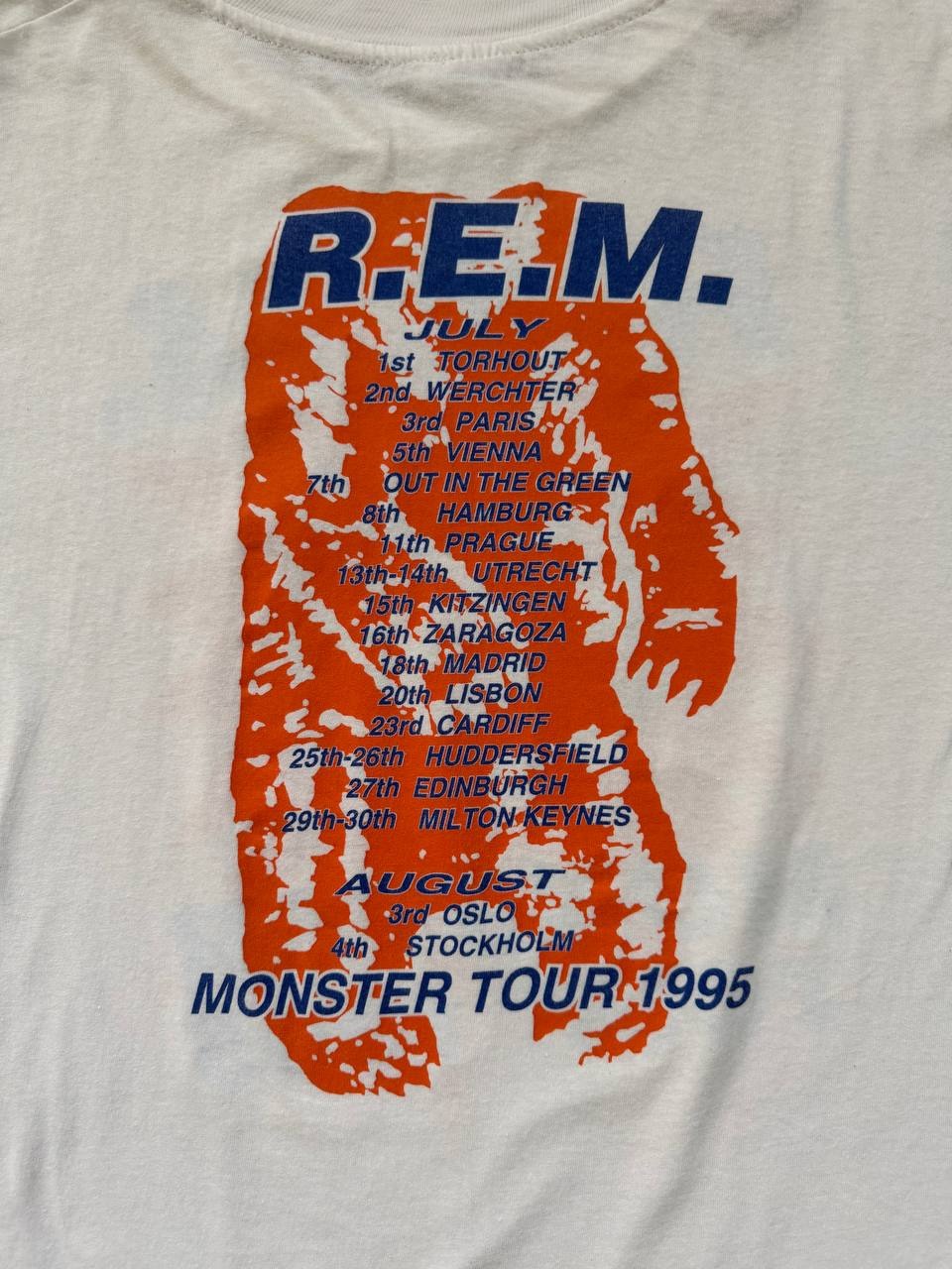 R.E.M. Monster Tour 1995 European Tour Tee White XL