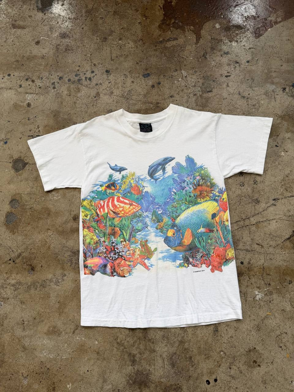 Habitat XCV Ocean Graphic Single Stitch T-Shirt White M