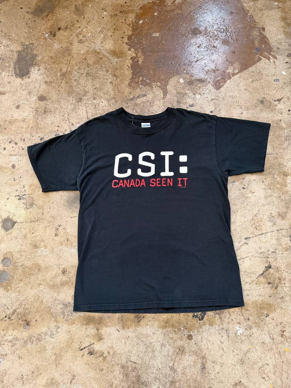 CSI Canada Seen It Graphic T-Shirt Black L