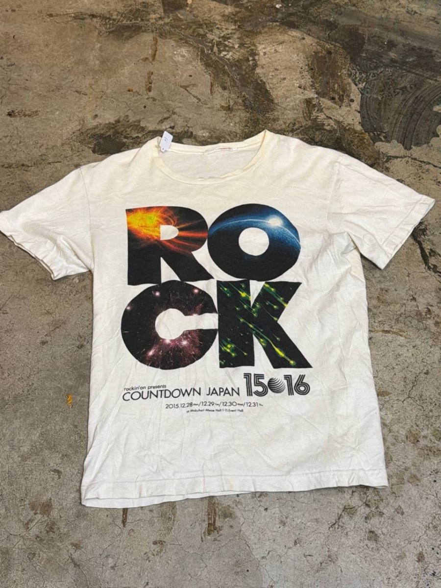 rockin' on graphic t-shirt Countdown Japan white M