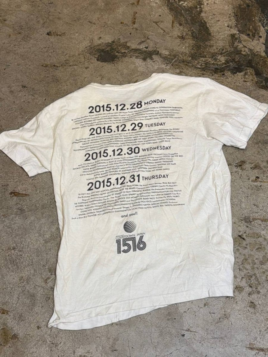 rockin' on graphic t-shirt Countdown Japan white M