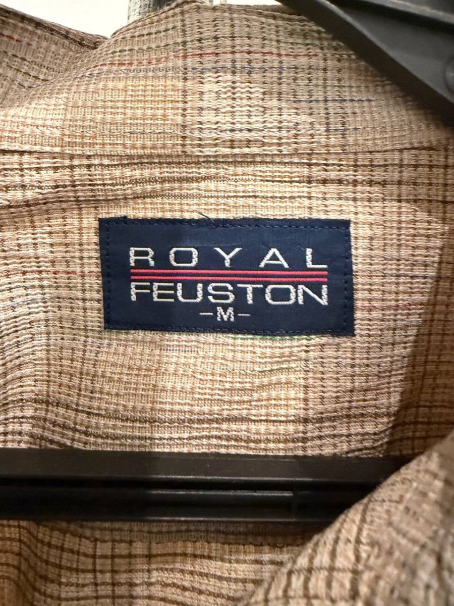 Royal Feuston button-up shirt plaid beige M