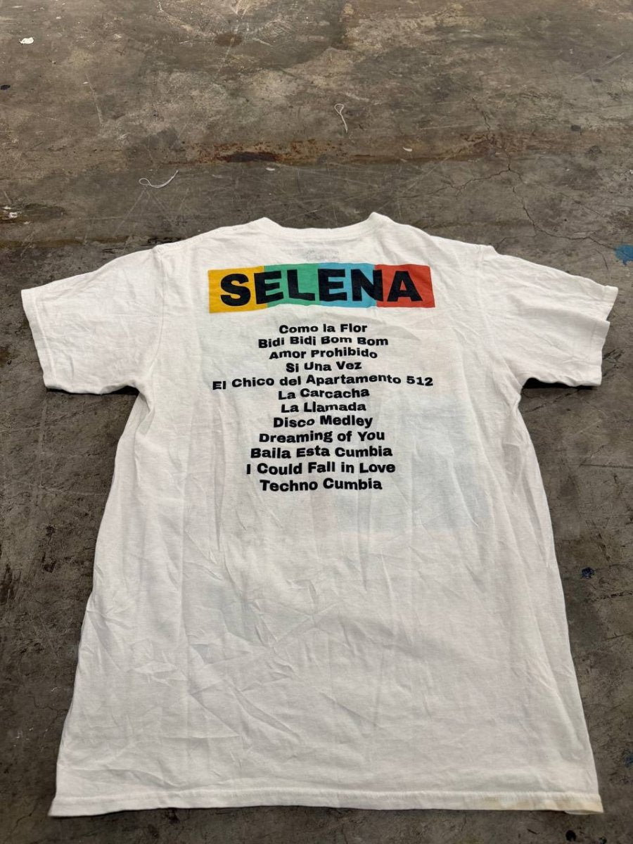 Selena Graphic T-Shirt colorful pop art white M