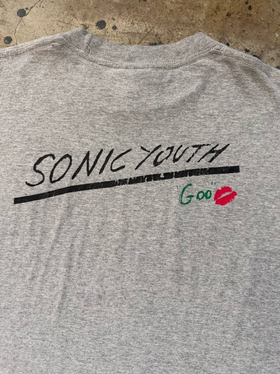 Sonic Youth Goo Tour Graphic T-Shirt Grey XL