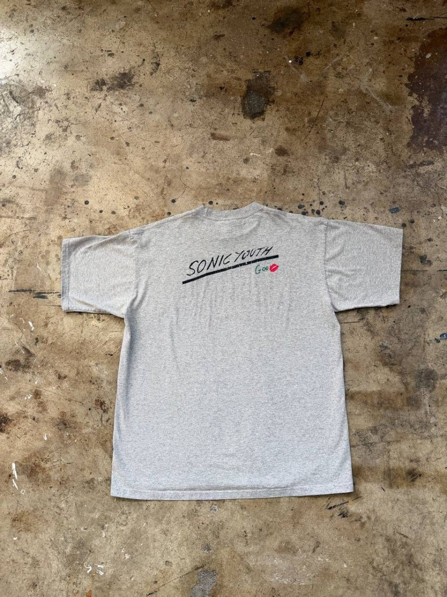 Sonic Youth Goo Tour Graphic T-Shirt Grey XL