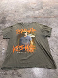 Swamp People Graphic T-Shirt Swamp King Olive Green Size L