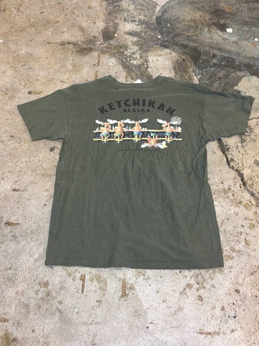 The Duck Company graphic t-shirt Ketchikan Alaska green L
