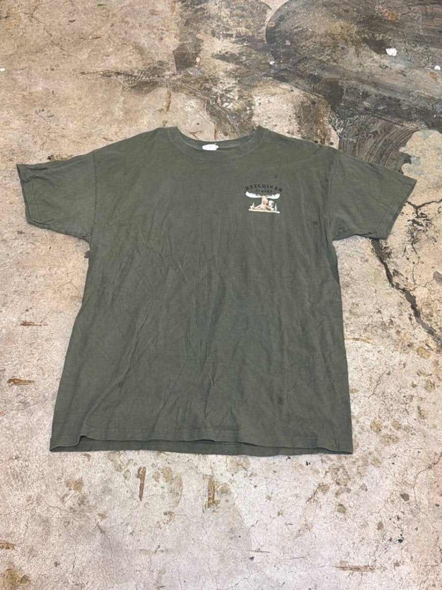 The Duck Company graphic t-shirt Ketchikan Alaska green L