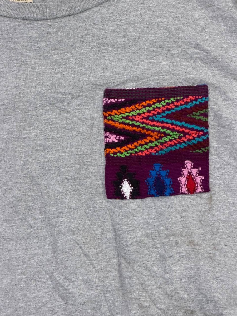 Titicaca T-Shirt woven pocket grey L