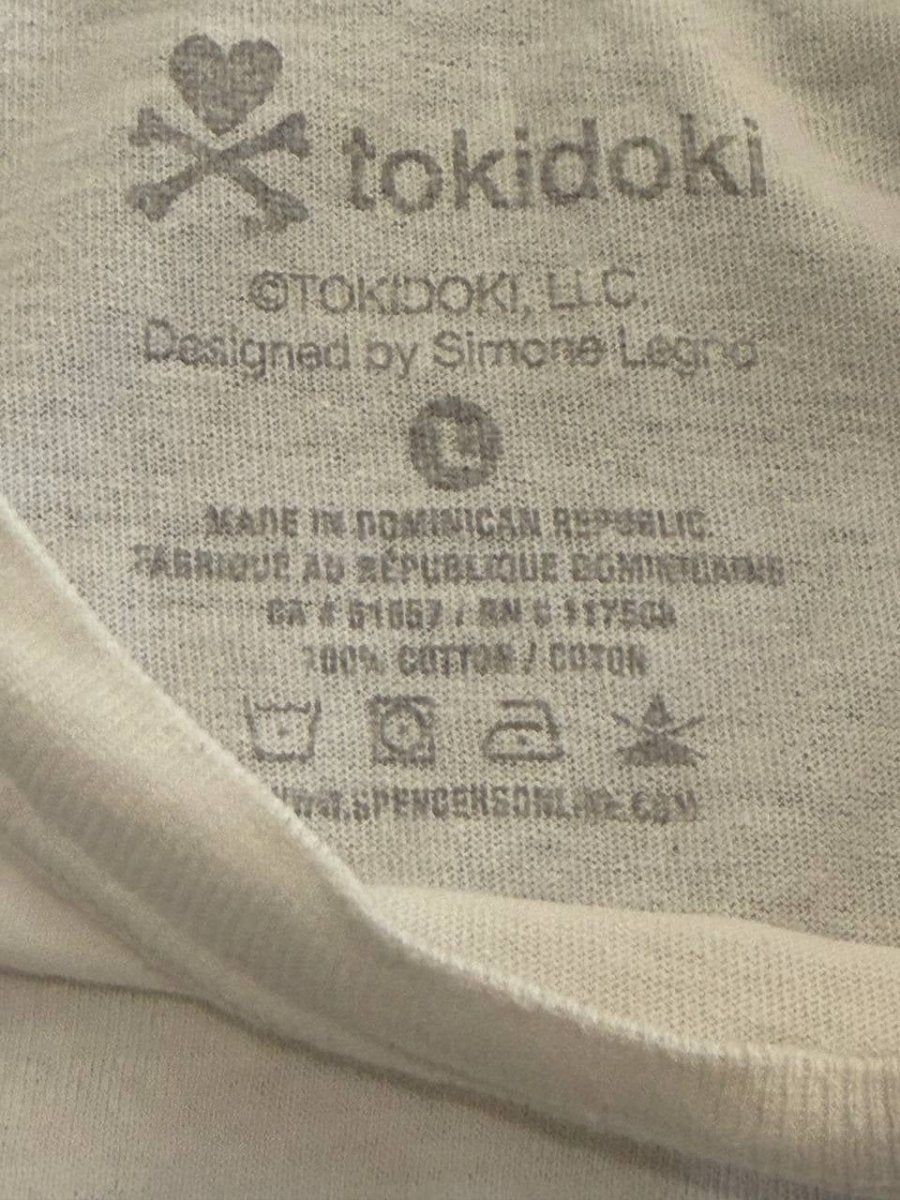 Tokidoki Graphic T-Shirt with Dragon Design in White