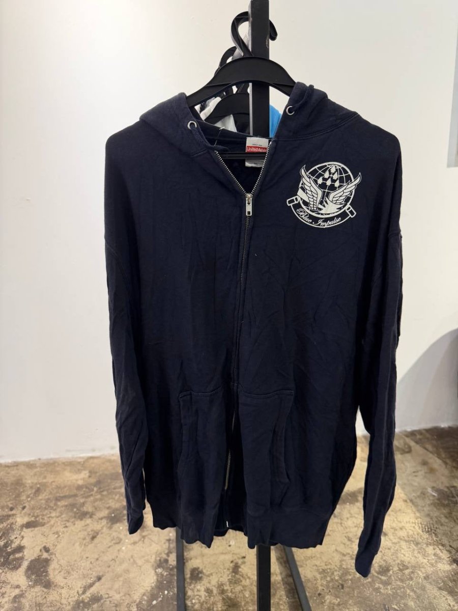United Athle graphic hoodie Blue Impulse navy XL