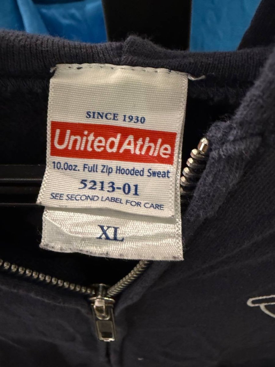 United Athle graphic hoodie Blue Impulse navy XL