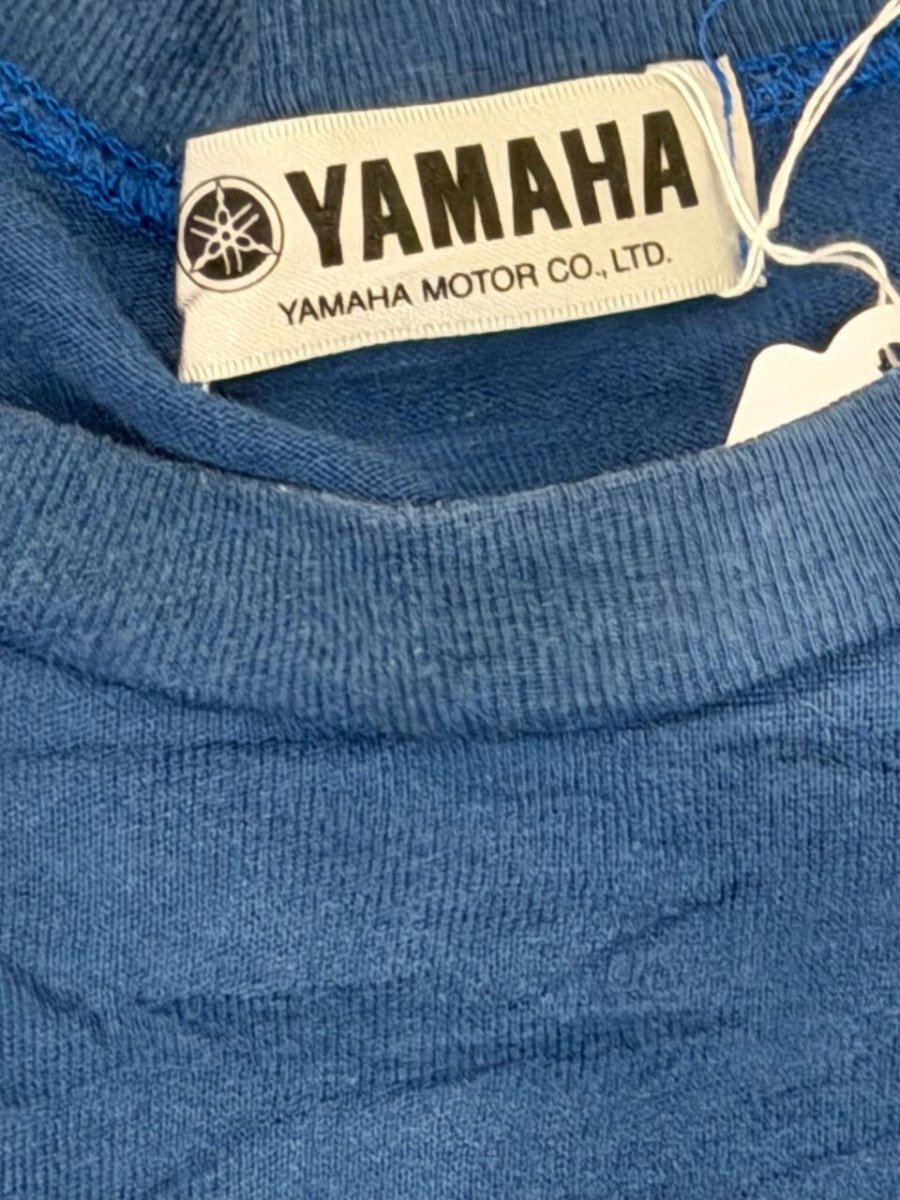 Yamaha graphic T-shirt marine theme blue