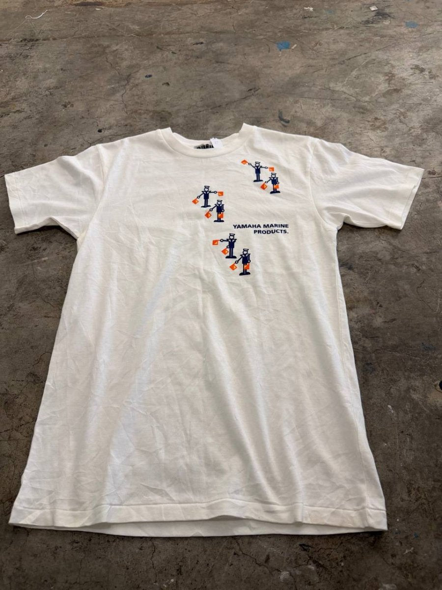 Yamaha graphic t-shirt sailor design white