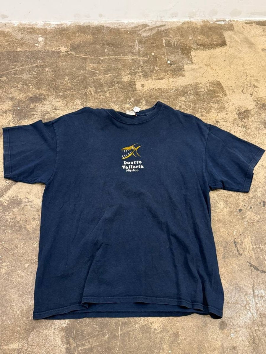 Yazbek Graphic T-Shirt Puerto Vallarta Navy XL