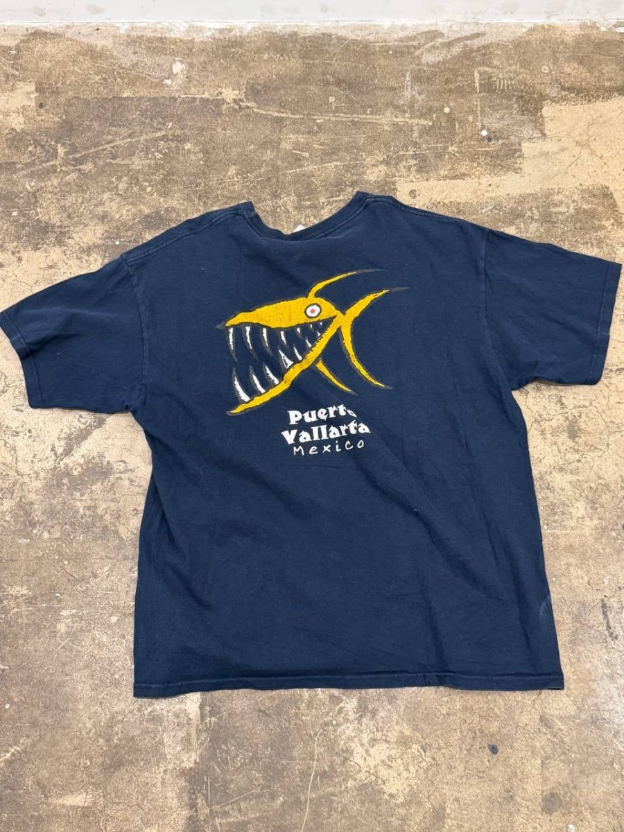 Yazbek Graphic T-Shirt Puerto Vallarta Navy XL