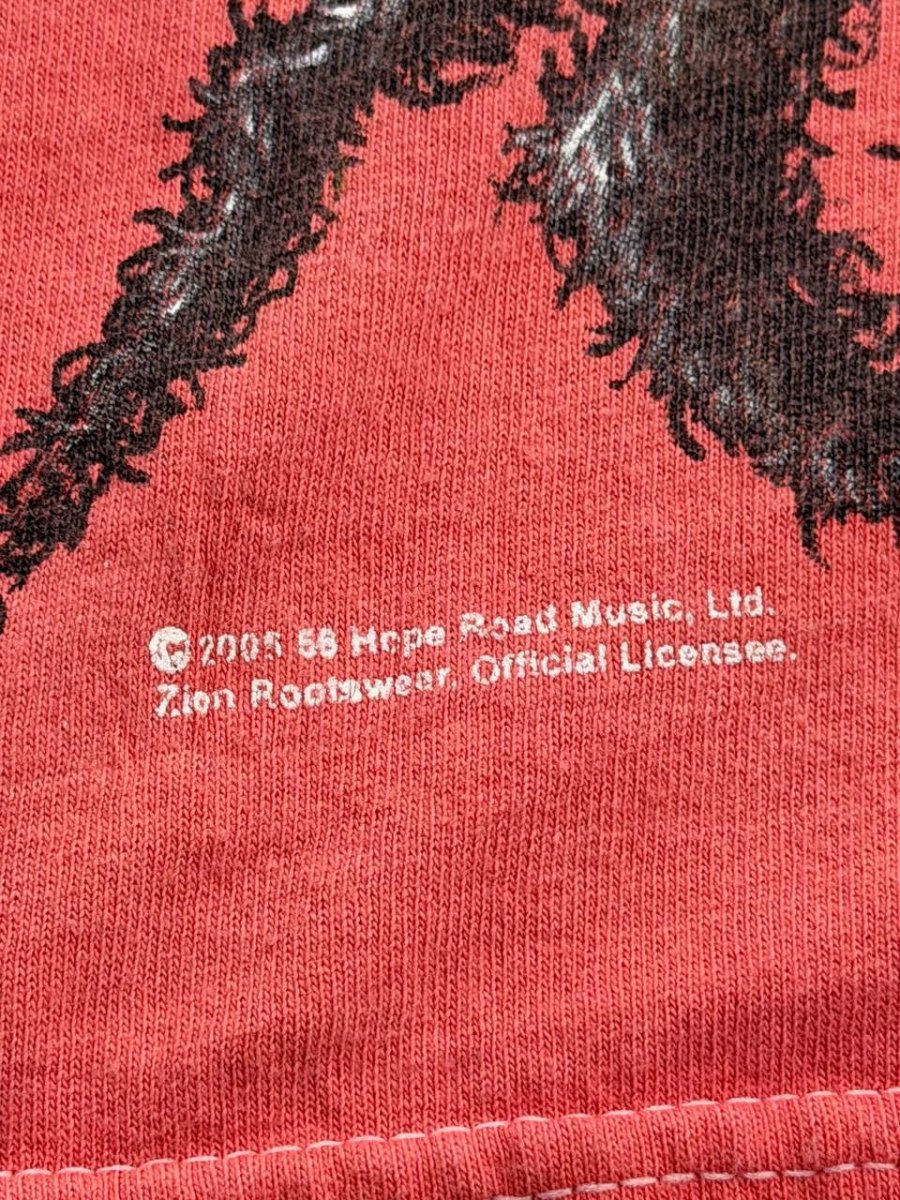 Zion Rootswear Graphic T-Shirt Bob Marley Lion Green M